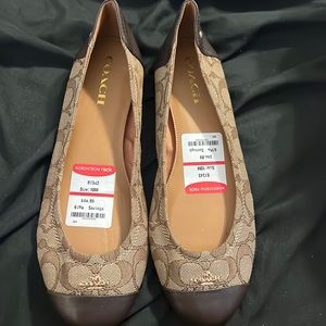 Coach monogrammed flats
